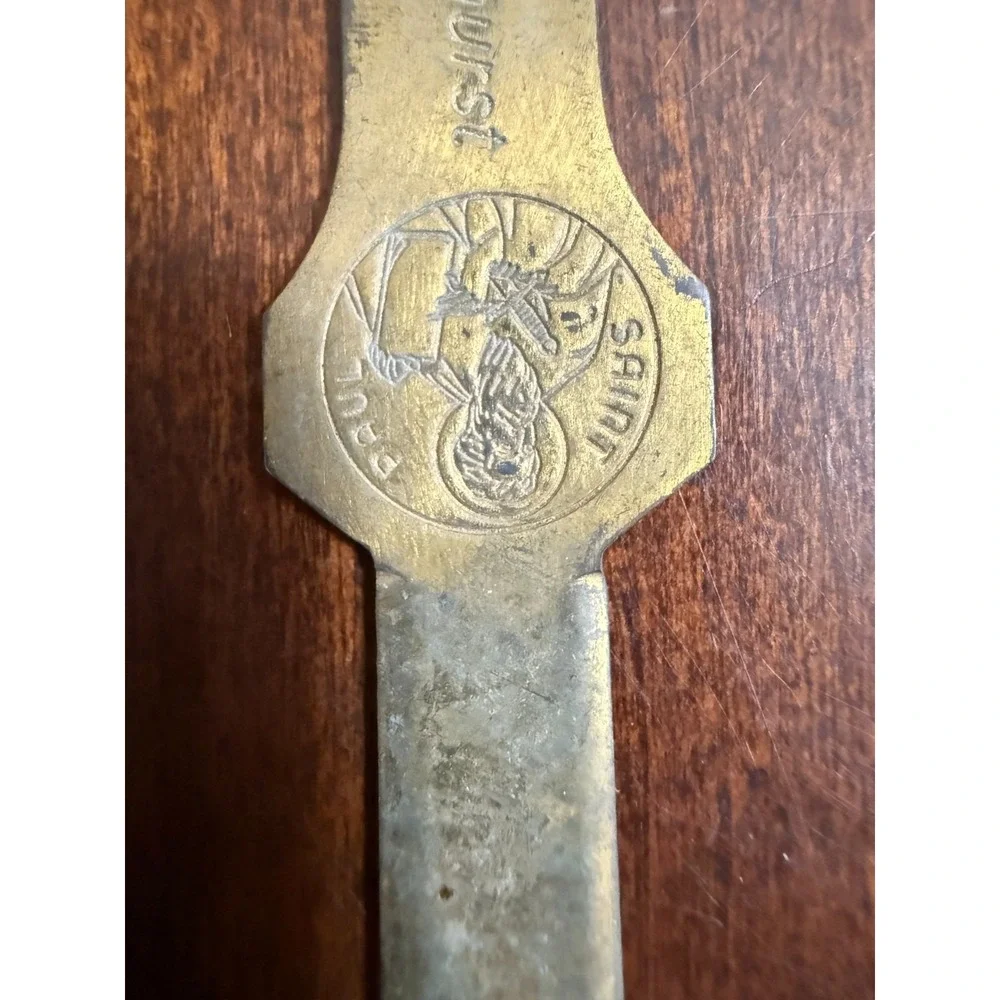 VTG Antique Marthaler Machine St Paul Minnesota MetalVBrass Copper Letter opener